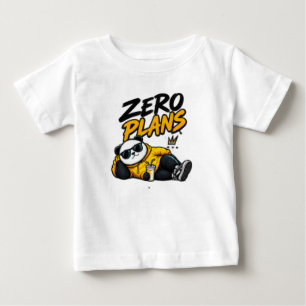 Zero Plans – Funny Chill Typography T-Shirt
