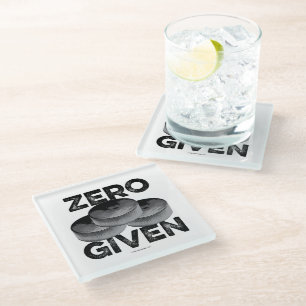 Zero Pucks Given (Hockey) Glass Coaster