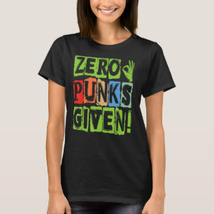 Zero Punks Given Gothic Goth Concert T-Shirt
