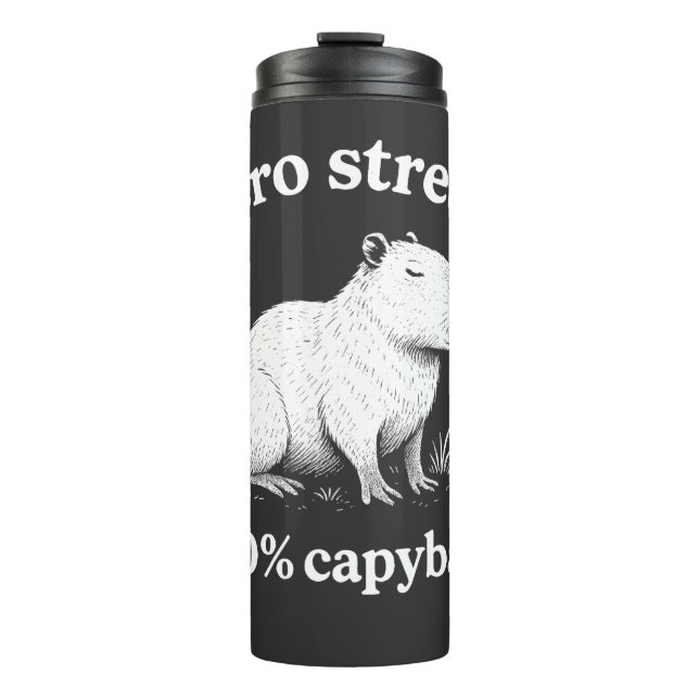 Zero Stress 100% Capybara Thermal Tumbler (Front)