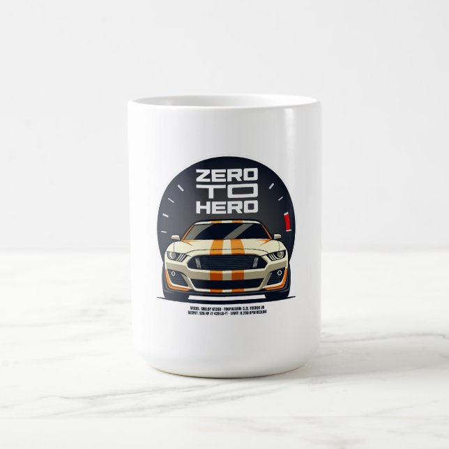 Zero to Hero Racing Car Coffee Mug (Center)