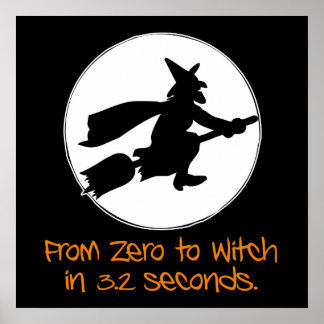 Zero to Witch Silhouette Style Poster