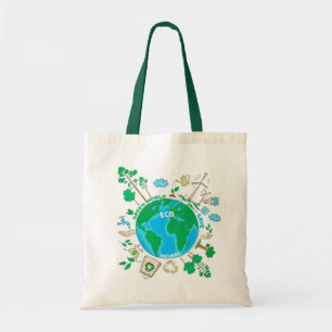Zero Waste   Eco-Friendly Sustainability Tote Bag