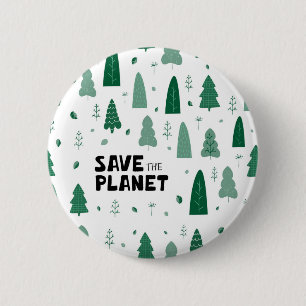 Zero Waste Eco Sustainability Support 6 Cm Round Badge