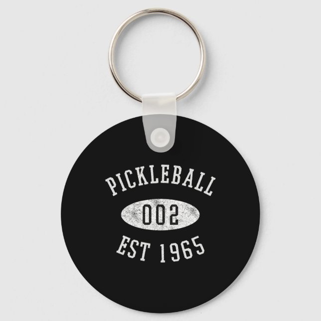 Zero Zero Two Funny Pickleball  Key Ring (Front)