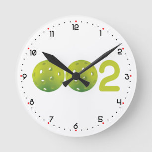 Zero Zero Two - pickleball score Round Clock