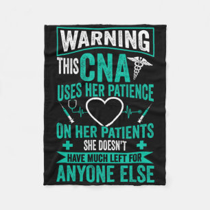 Zertifizierte Pflegeistentin Geschenk Cna Nurse -  Fleece Blanket