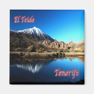 zES006 EL TEIDE Tenerife Spain, Fridge Magnet