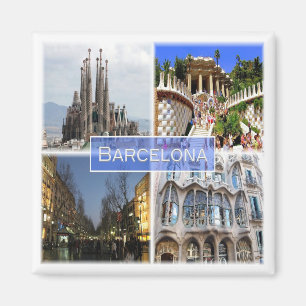 zES010 BARCELONA, Spain, Europe, Fridge Magnet
