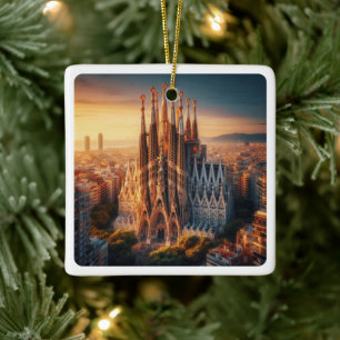 zES013 BARCELONA Basilica Sagrada Familia, Ceramic Ornament