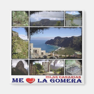 zES014 LA GOMERA, I Love, Fridge Magnet