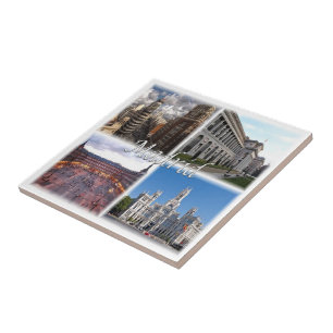 zES021 MADRID Spain, Ceramic Tile