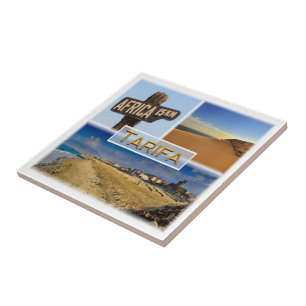 zES027 TARIFA - 15,oo kms Africa, Ceramic Tile