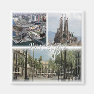 zES031 BARCELONA Spain, Fridge Magnet