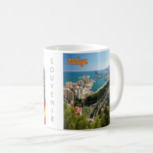 zES032 panorama of MALAGA, Spain, Europe, Coffee M Coffee Mug