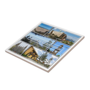 zES033 GRAN CANARIA Canary Islands Spain, Ceramic Tile
