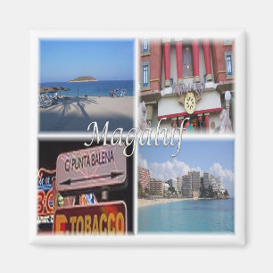 zES034 MAGALUF Mallorca Spain, Fridge Magnet