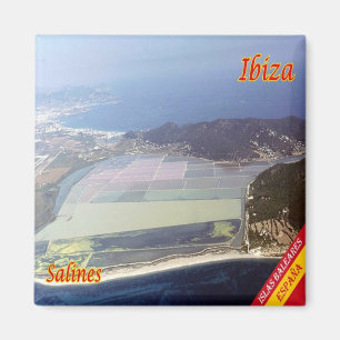 zES051 EIVISSA SALTWORK, Spain, Fridge Magnet