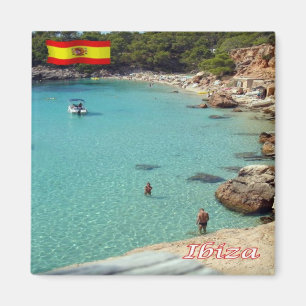 zES055 EIVISSA The Beach, Spain, Fridge Magnet