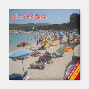zES057 EIVISSA Cala Bassa, Balearic Spain, Fridge Magnet