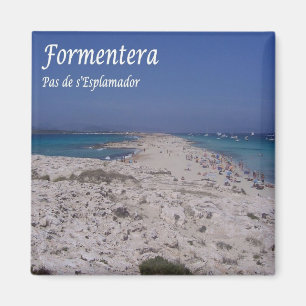 zES064 FORMENTERA panorama, Balearic Spain, Fridge Magnet