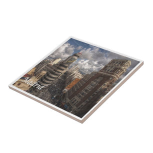 zES091 MADRID City, Spain, Ceramic Tile
