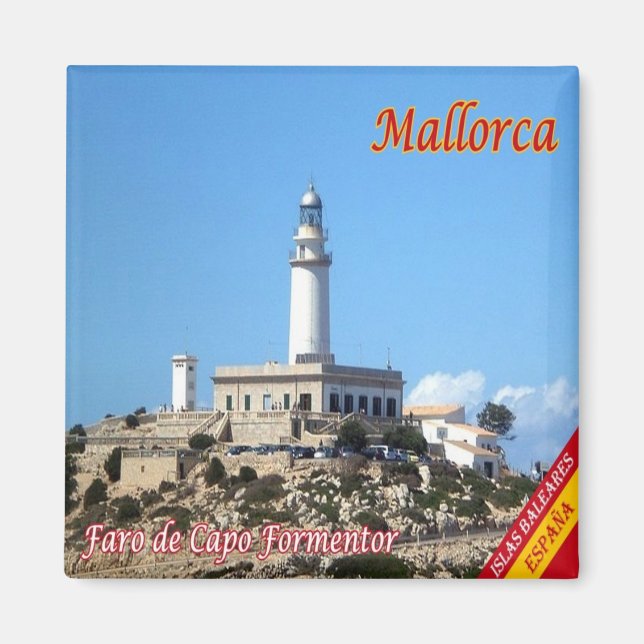 zES099 MALLORCA, FORMENTOR LIGHTHOUSE CAPO, Magnet (Front)