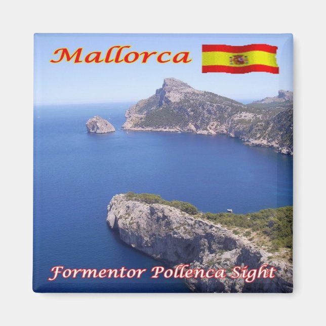 zES103 MALLORCA, FORMENTOR POLLENCA SIGHT, Fridge Magnet (Front)