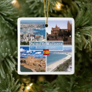 zES107 MALLORCA PALMA, Balearic Islands, Ceramic Ornament
