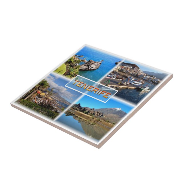 zES108 TENERIFE, LOS GIGANTOS, SANTA CRUZ,  Ceramic Tile (Side)