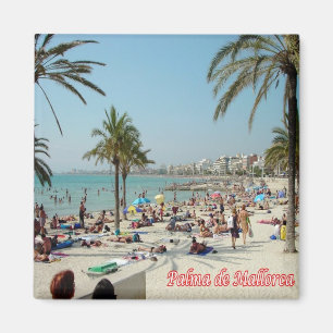 zES122 PALMA DE MALLORCA, The Beach, Spain, Fridge Magnet