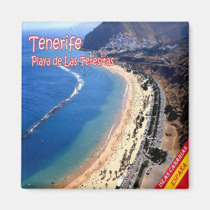 zES139 TENERIFE Teresitas Beach, Canaries, Fridge Magnet