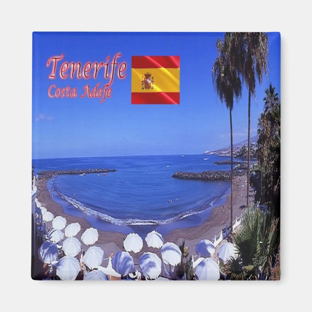 zES146 TENERIFE Costa Adeje, Canaries, Fridge Magnet (Front)