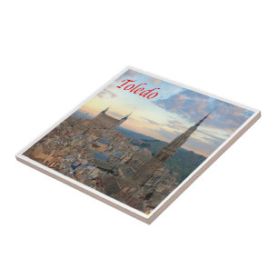 zES149 TOLEDO panorama, Spain, Ceramic Tile
