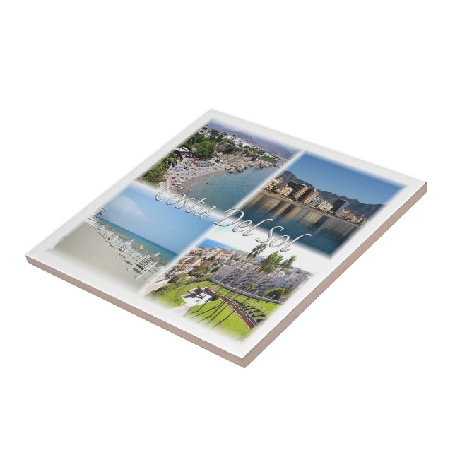 zES156 COSTA DEL SOL, Spain, Ceramic Tile (Side)