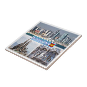 zES157 BARCELONA, Sagrada Familia Catalonia Ceramic Tile