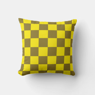 Zest and Acid Chequerboard Cushion