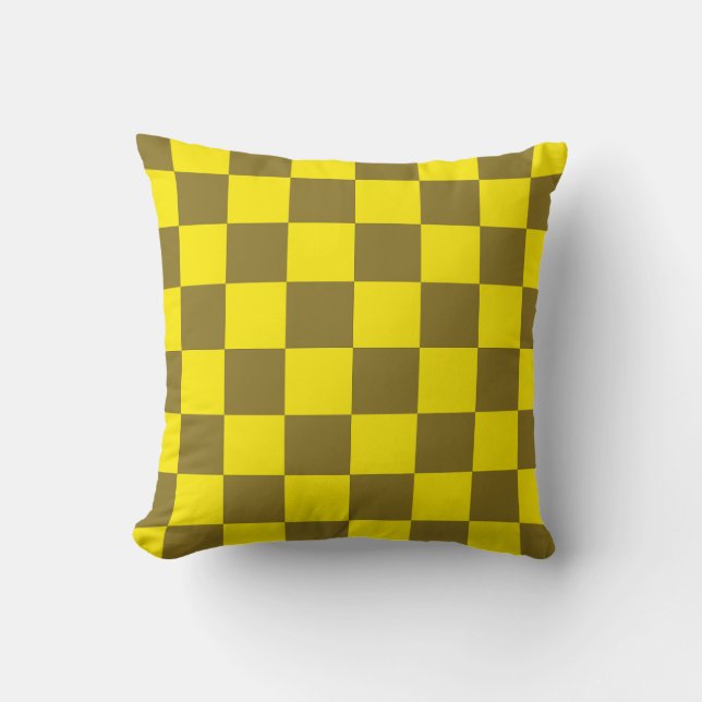Zest and Acid Chequerboard Cushion (Front)
