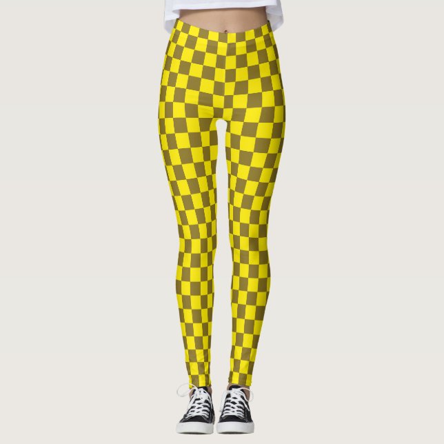 Zest and Acid Chequerboard Leggings (Front)