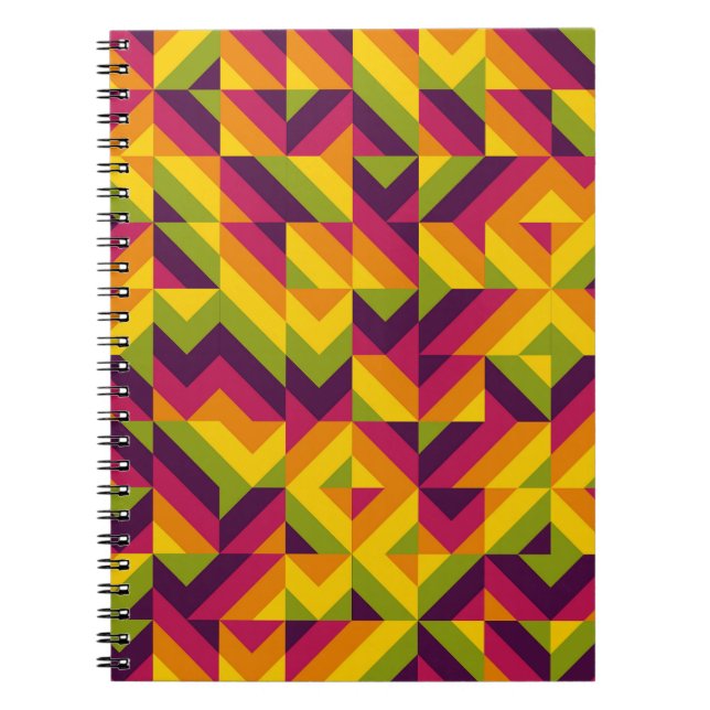 Zest Mosaic Chevron Notebook (Front)