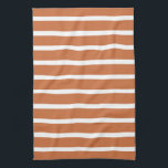 Zest Neutral Stripes Tea Towel<br><div class="desc">Horizontal stripe patterns in a warm neutral colour palette.</div>