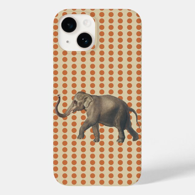 Zest Spice Moods Dots with Elephant Case-Mate iPhone Case (Back)