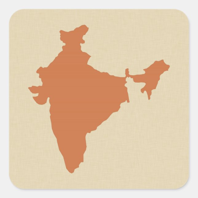 Zest Spice Moods India Square Sticker (Front)