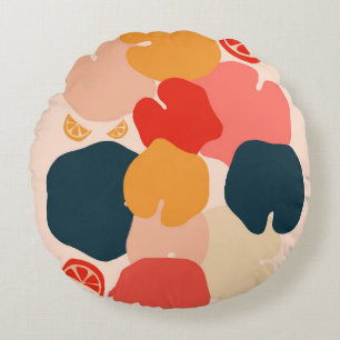 Zestful Zen Round Cushion