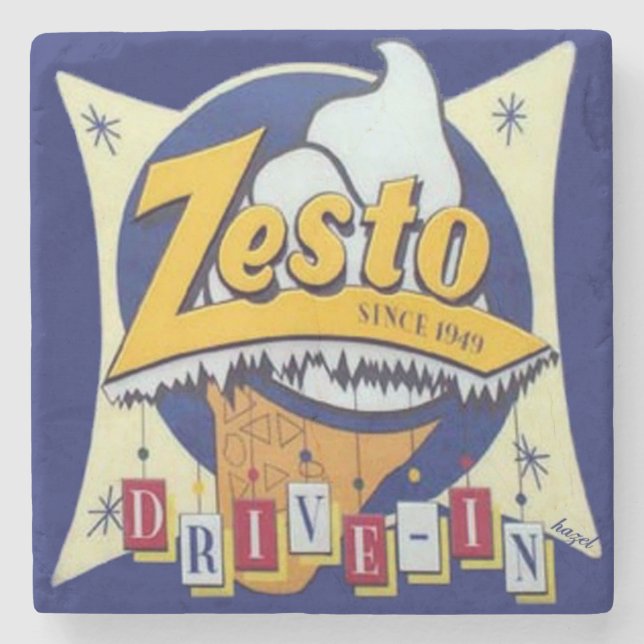 Zesto, Atlanta Landmark Marble Coaster (Front)