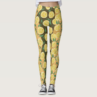 Zesty Lemon Pattern Tights