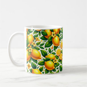 Zesty Lemon Whirl: A Citrus Symphony Coffee Mug