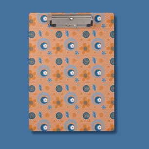 Zesty Summer Floral Pattern Clipboard