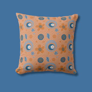 Zesty Summer Floral Pattern Cushion