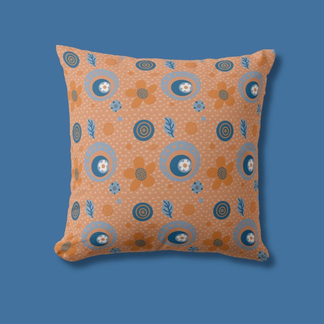 Zesty Summer Floral Pattern Cushion (Creator Uploaded)